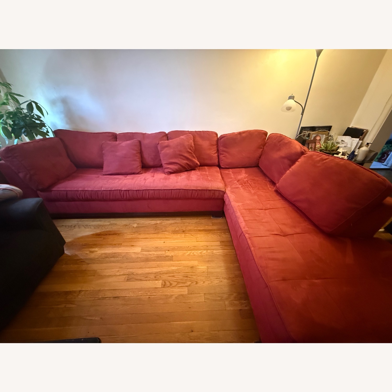 Red 2 Piece Sectional - image-2