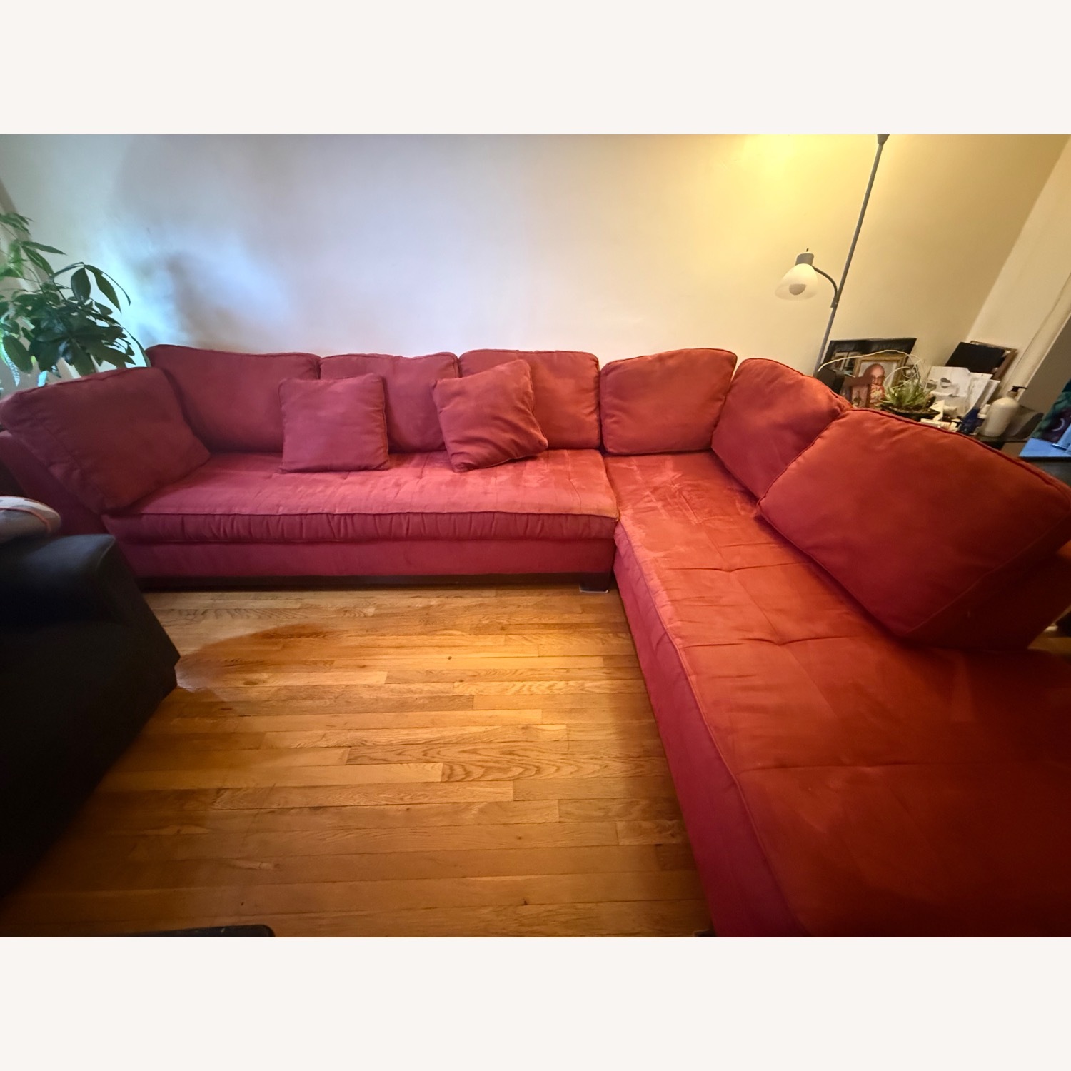 Red 2 Piece Sectional - image-3