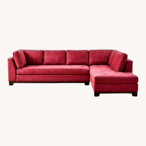 Used Red 2 Piece Sectional for sale on AptDeco