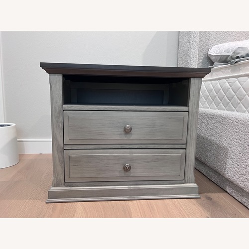 Used Light Brown Wood Side Table for sale on AptDeco
