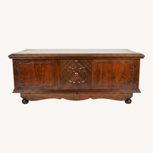 Used Vintage Cedar Lined Hope Chest Solid Storage Trunk for sale on AptDeco