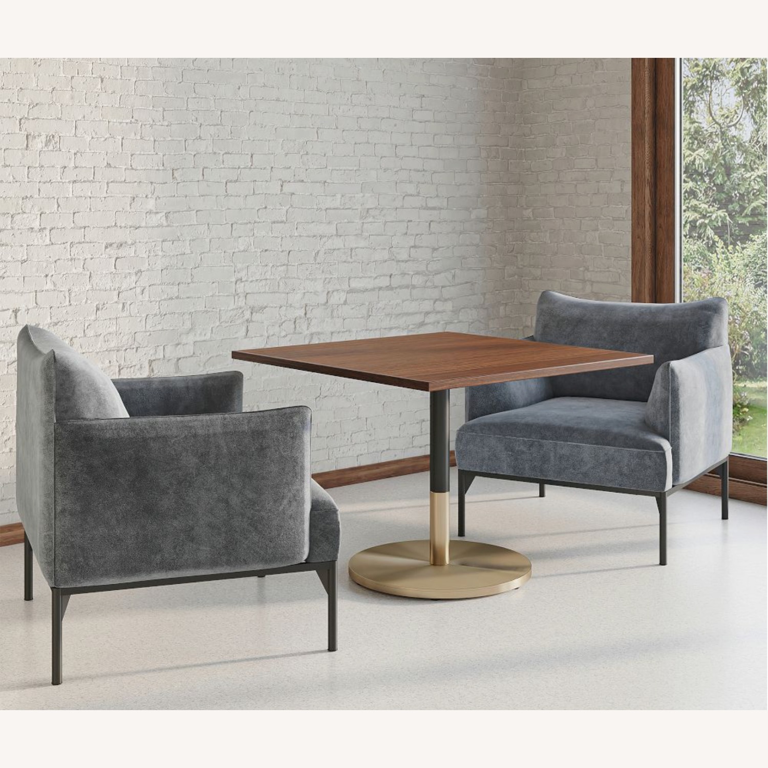 West Elm Orbit Restaurant Continental Table - Square - image-3