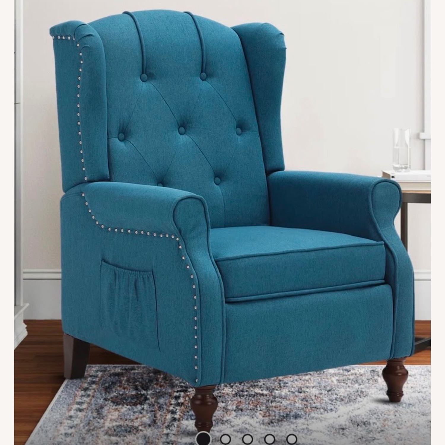 Wayfair Blue Fabric Recliner - image-3