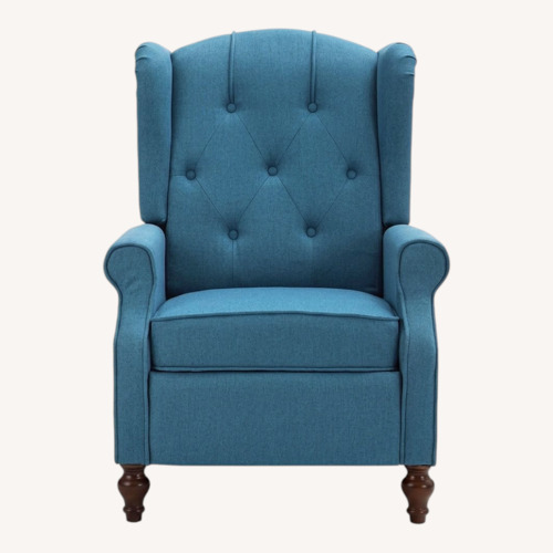 Used Wayfair Blue Fabric Recliner for sale on AptDeco