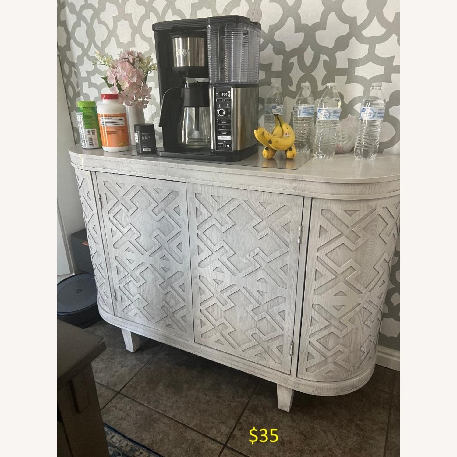 Nature Home Decor White Sideboard - image-3