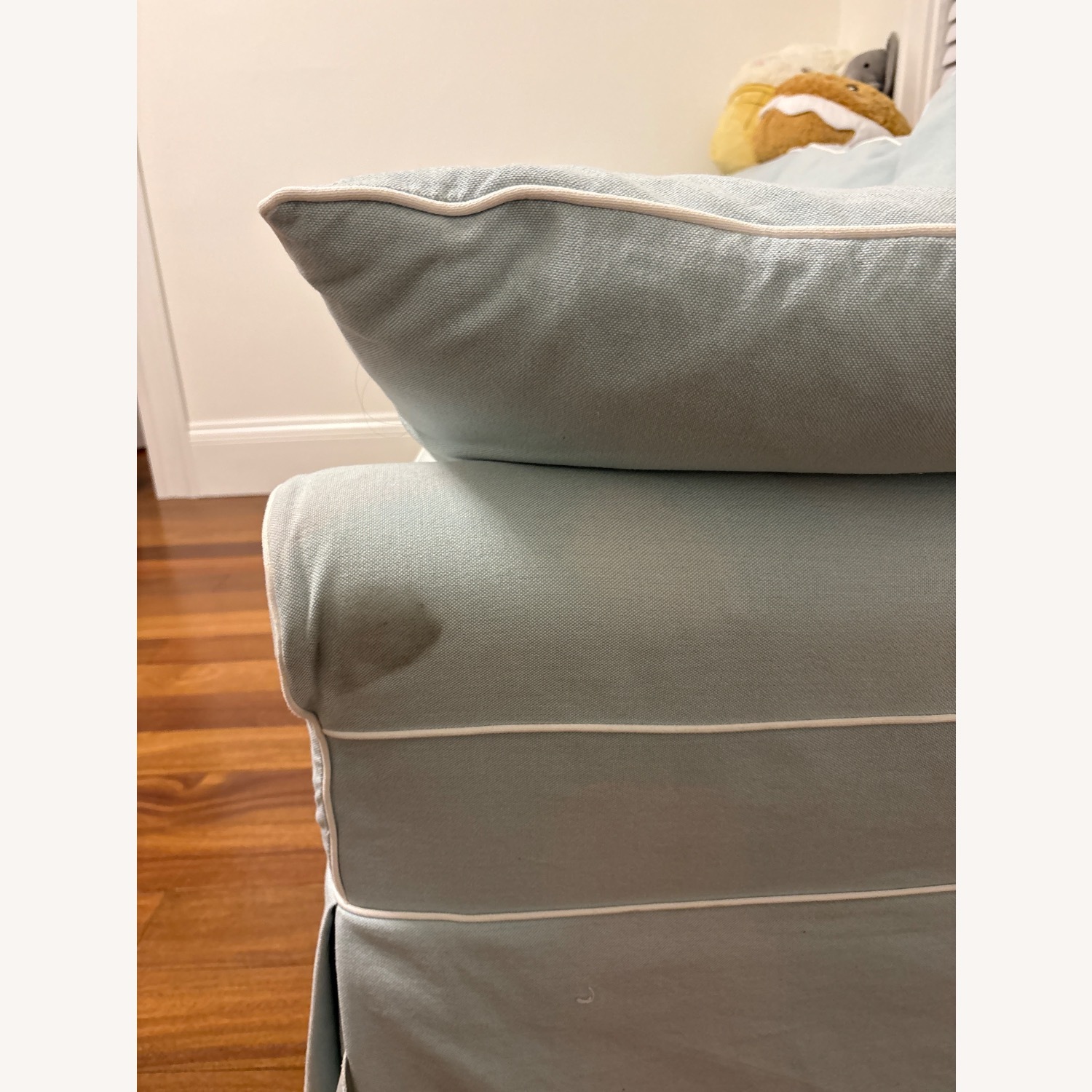 Lee Industries Blue Fabric Sleeper Sofa - image-4