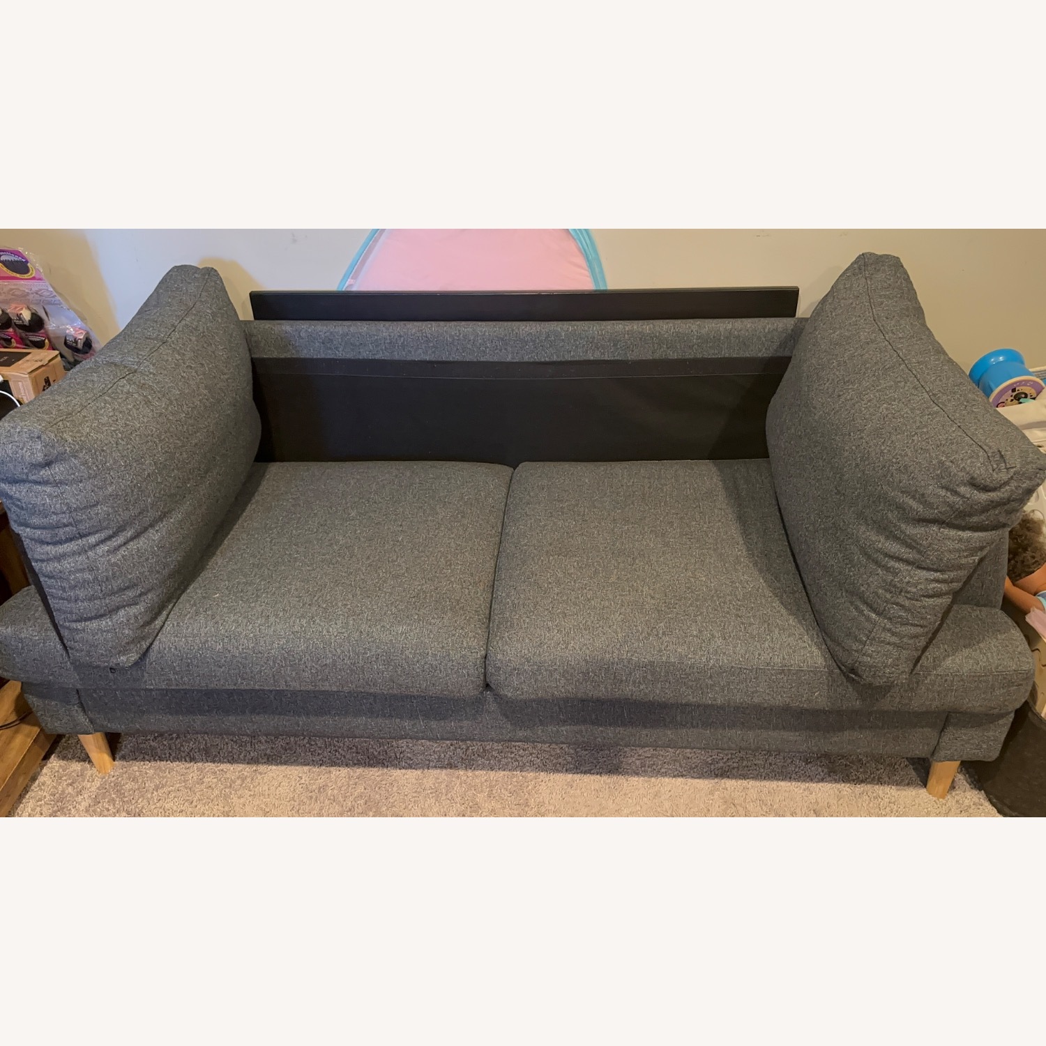 Gray Loveseat  - image-3