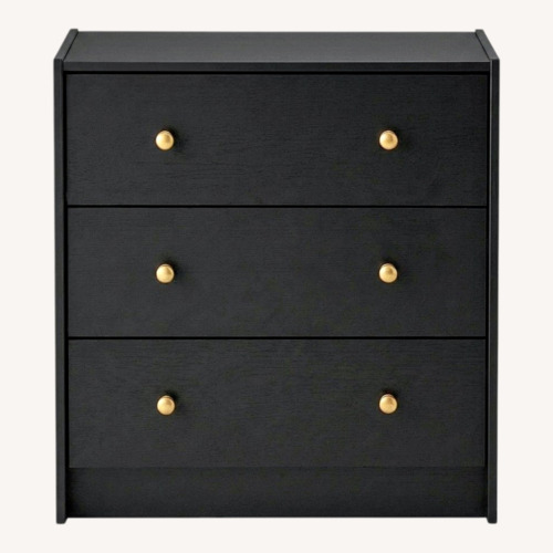 Used IKEA Rast Black Wood Dresser for sale on AptDeco