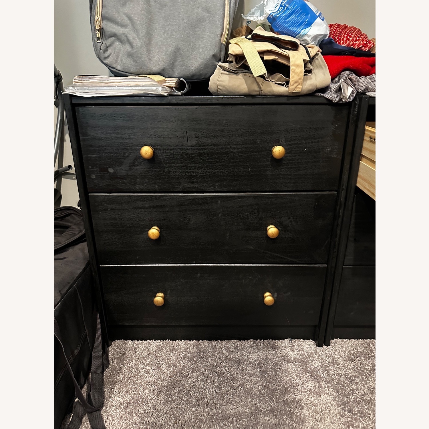 IKEA Rast Black Wood Dresser - image-3
