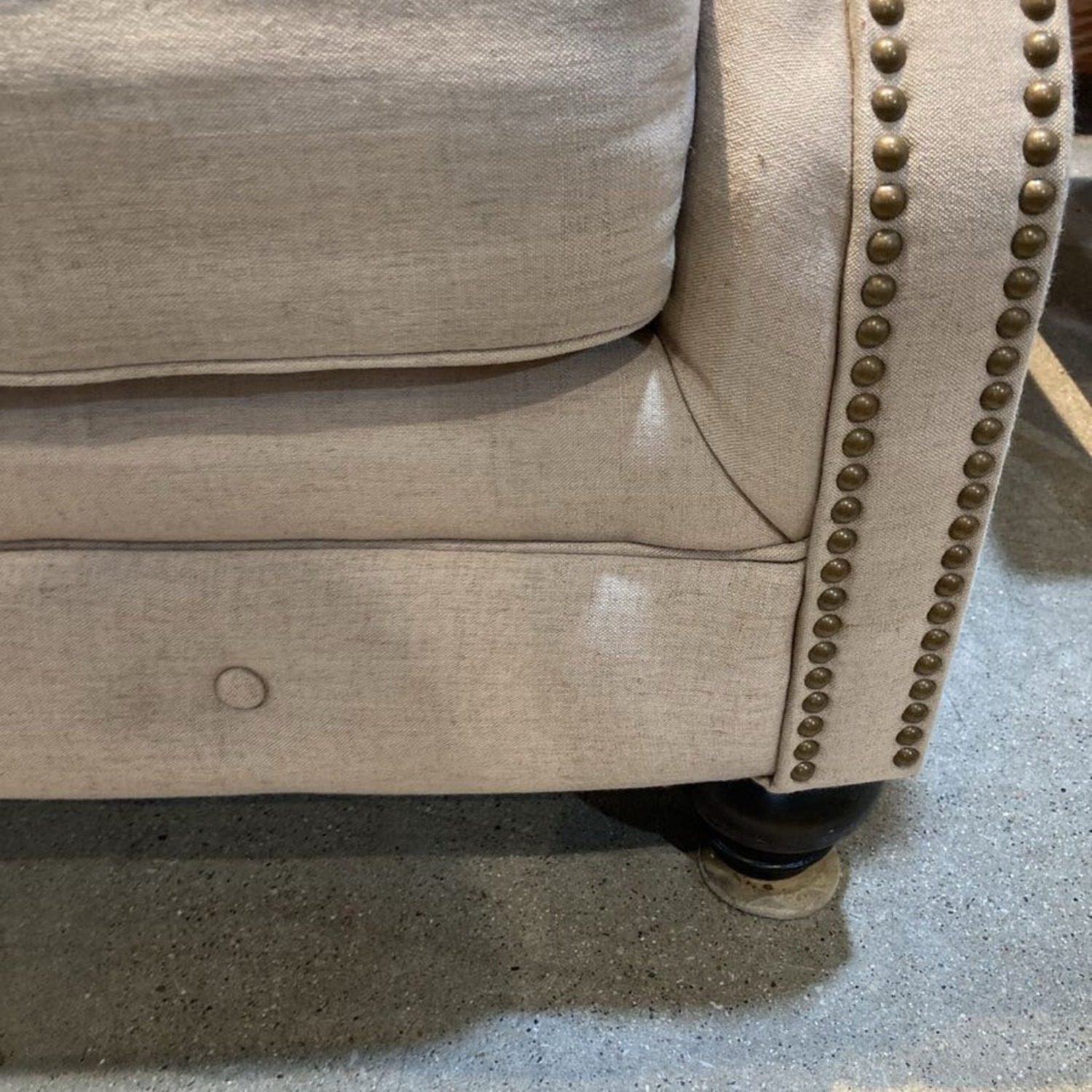 Kieran Traditional Roll-Arm Sofa Natural - image-9