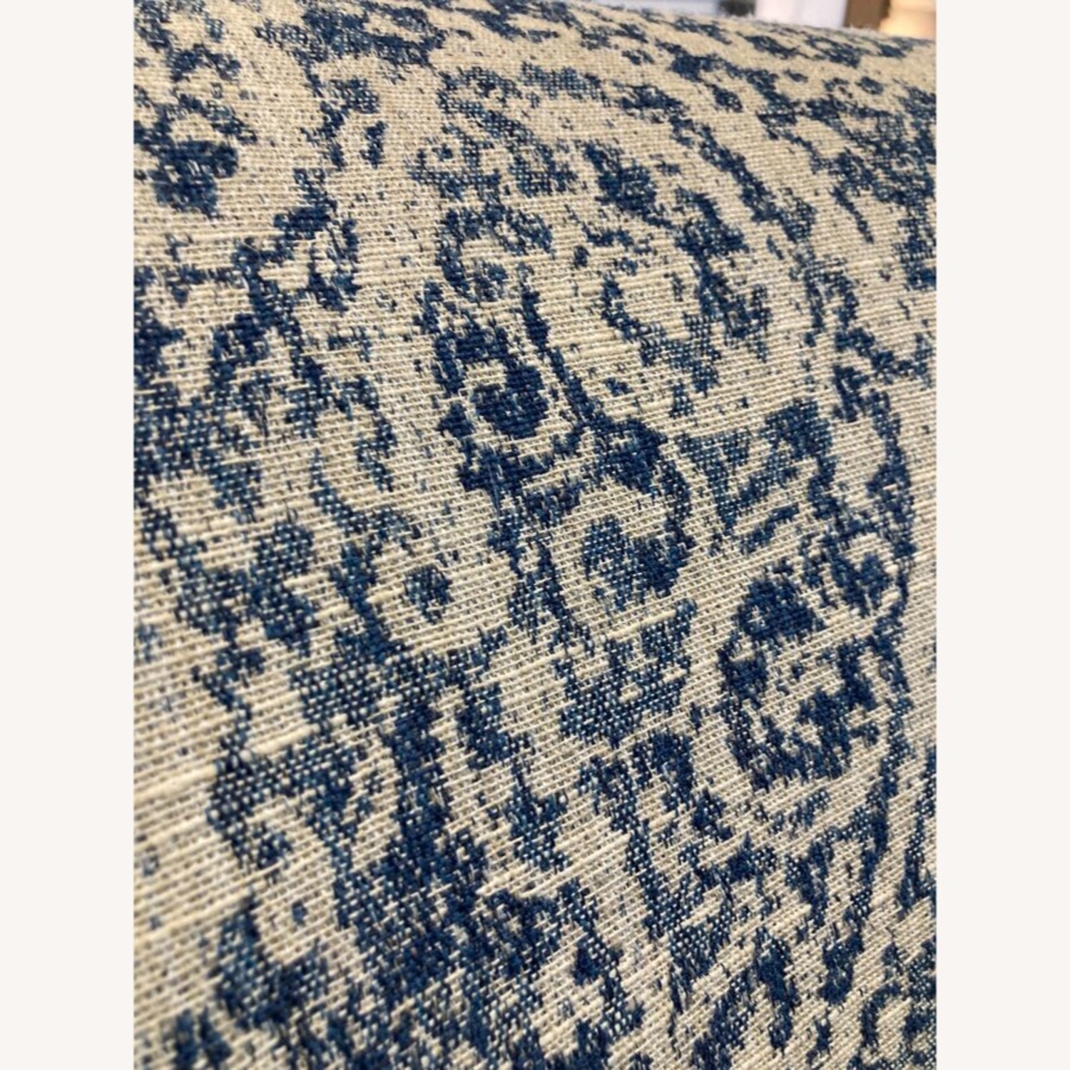 Modern High Wingback Paisley Pattern Chair - image-9