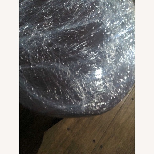 Used Pottery Barn Live Edge Accent Table on Steel Base for sale on AptDeco
