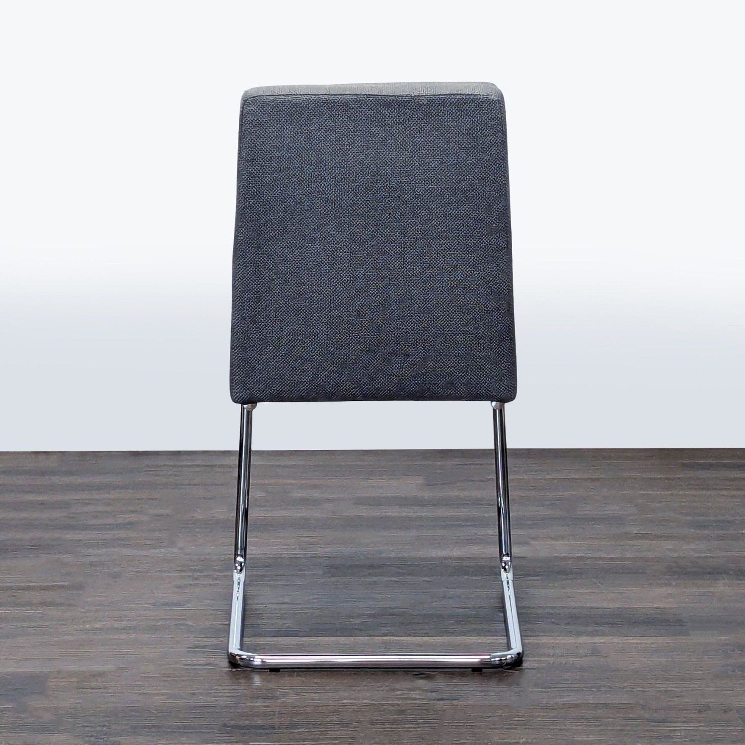 CB2 Button Tufted Dining Chair on a Metal Frame - image-4