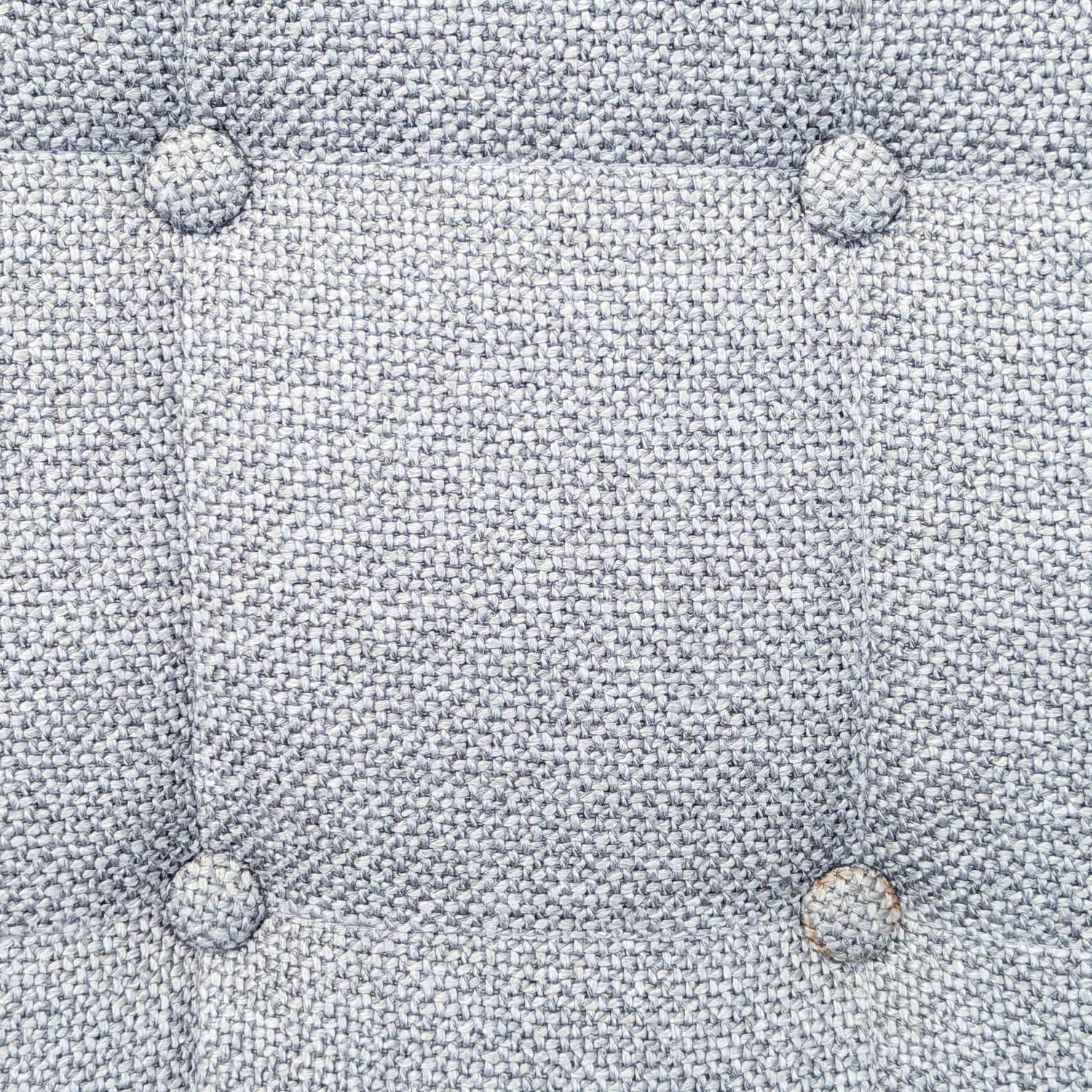 CB2 Button Tufted Dining Chair on a Metal Frame - image-1
