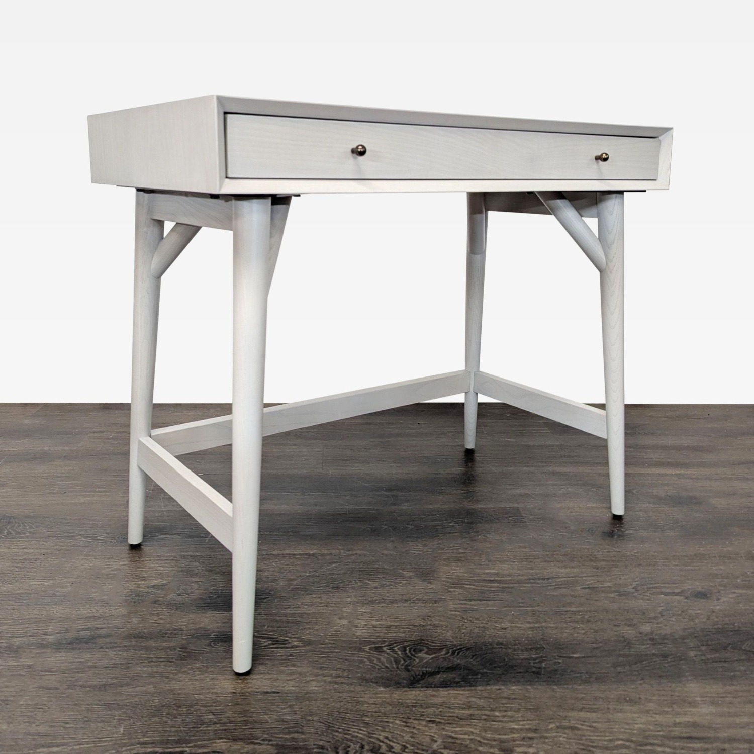 West Elm Mid-Century Modern Desk with Drawer - image-1