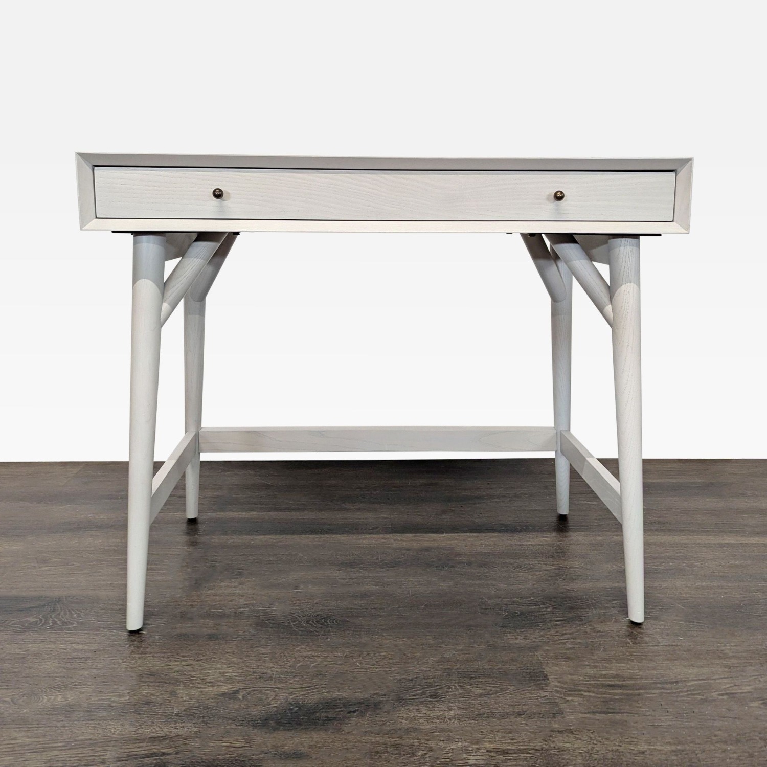 West Elm Mid-Century Modern Desk with Drawer - image-7