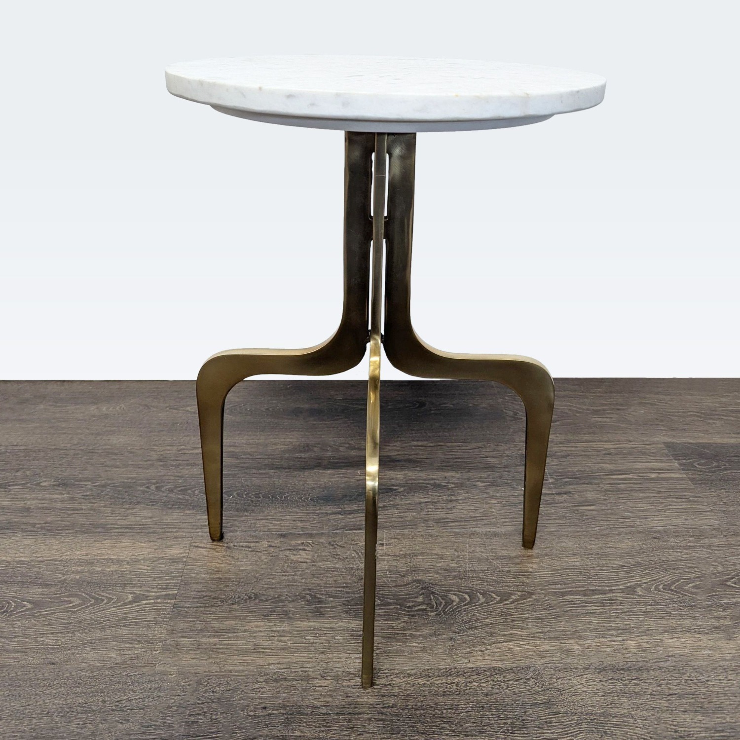CB2 Dorset Marble Side Table - image-1
