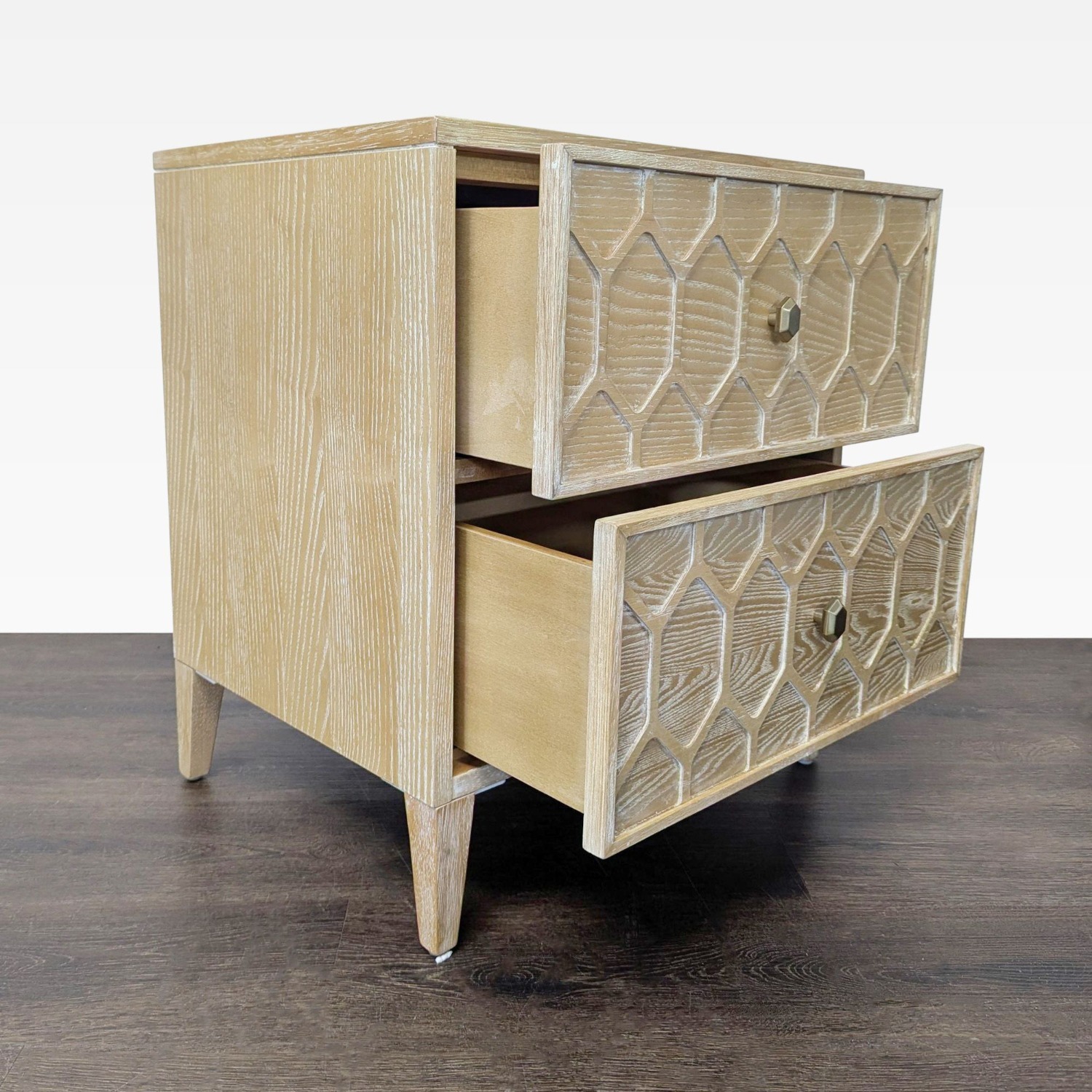 Anthropologie Textured Trellis Nightstand - image-7