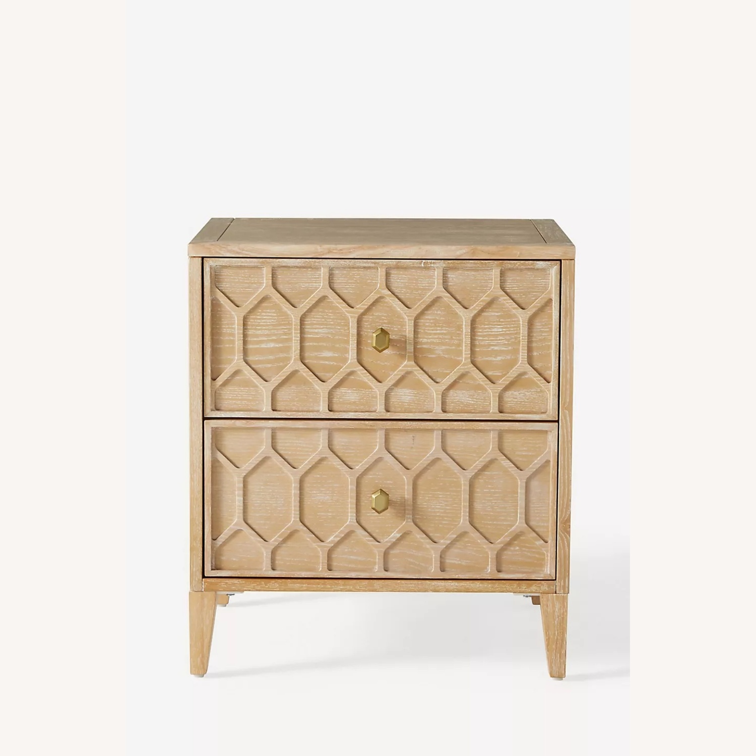 Anthropologie Textured Trellis Nightstand - image-9