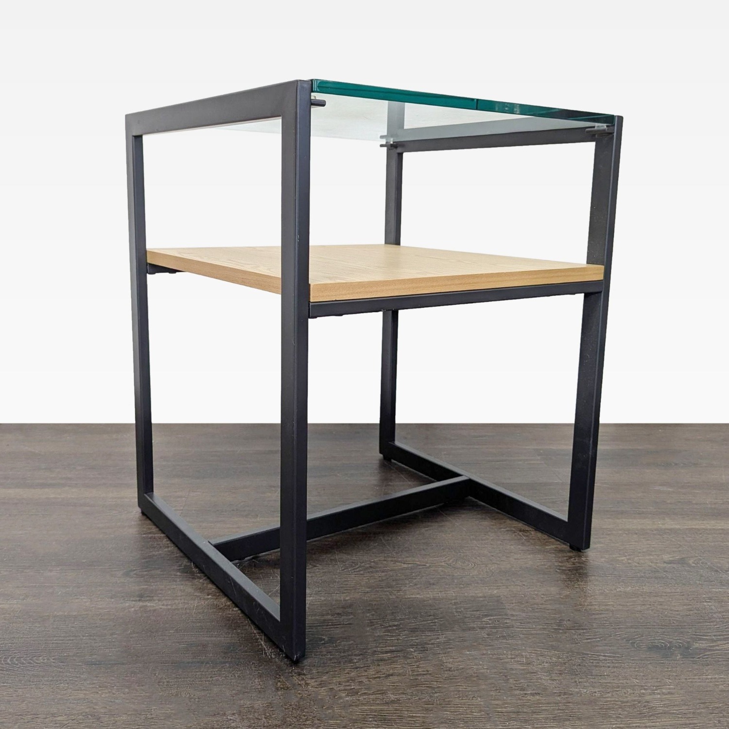 Two Tier Metal End Table - image-5