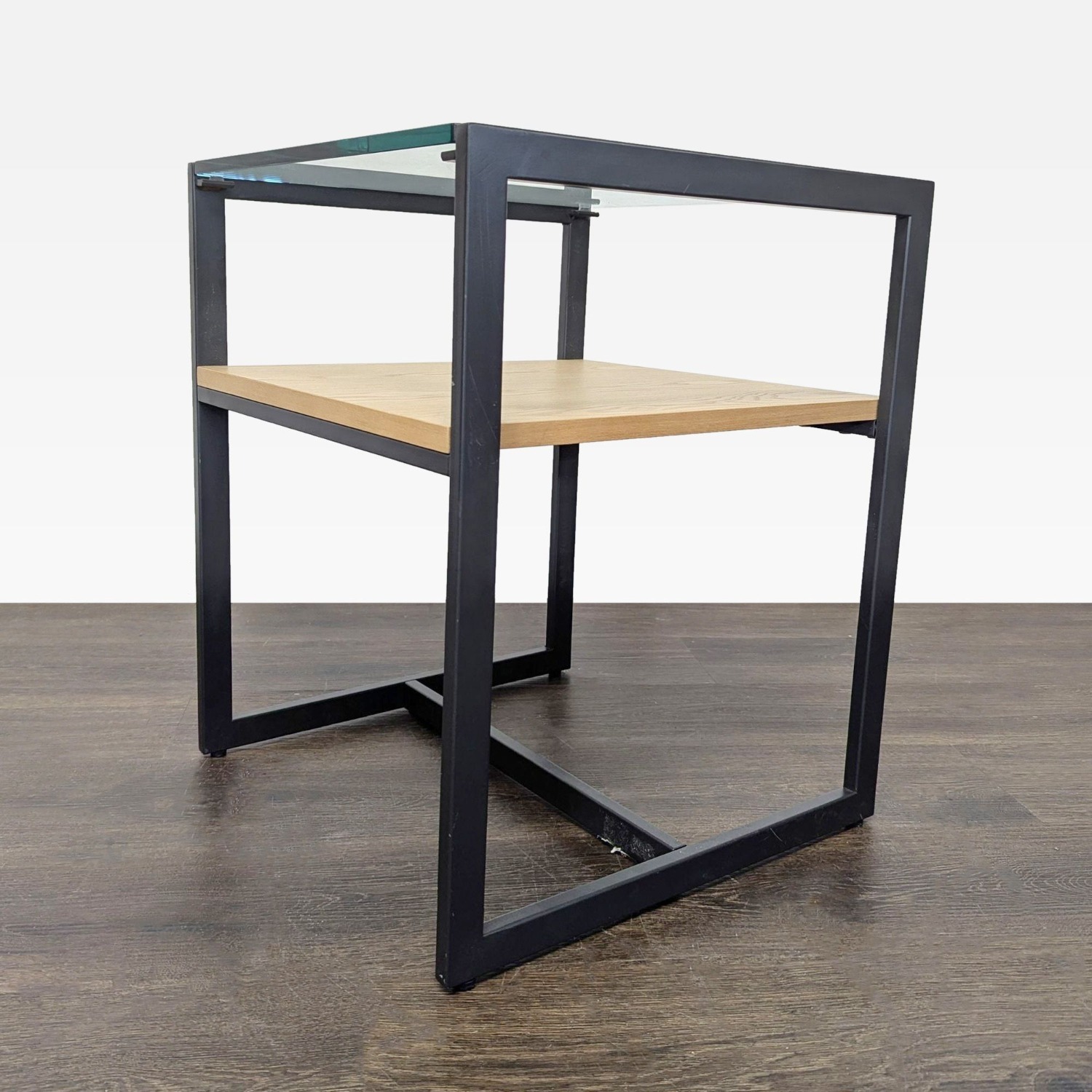 Two Tier Metal End Table - image-8