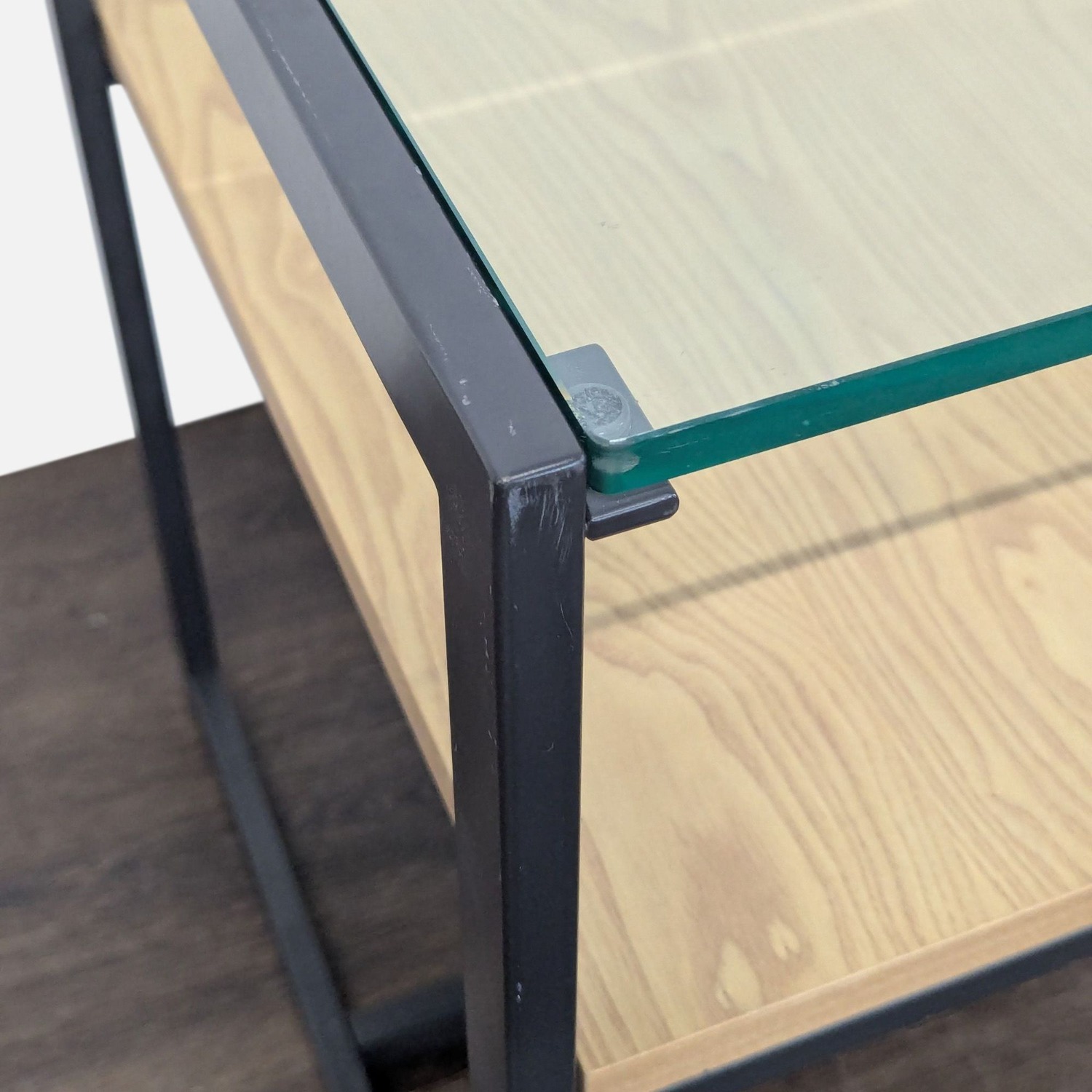 Two Tier Metal End Table - image-2