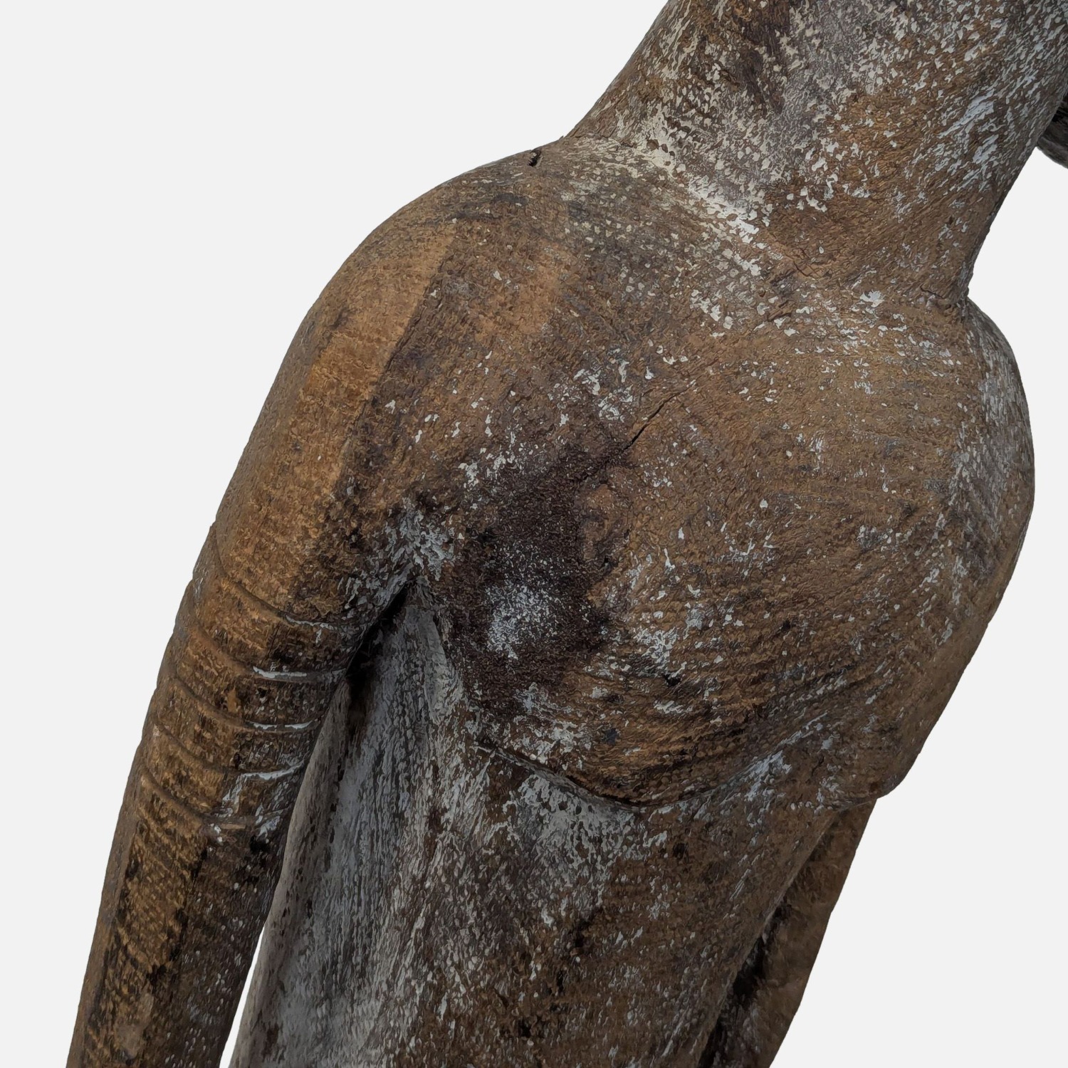 Monumental Hand-Carved African Style Wood Figure  - image-6