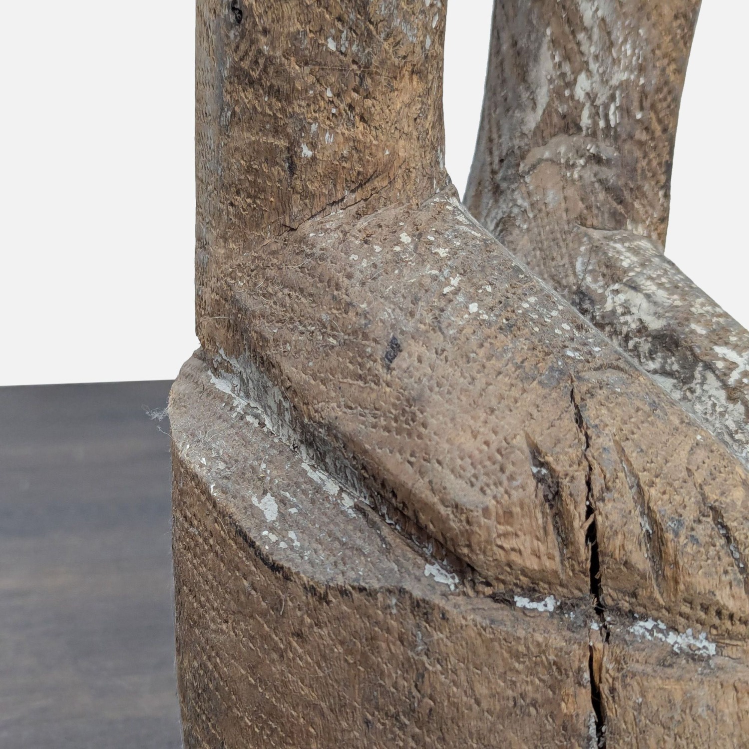 Monumental Hand-Carved African Style Wood Figure  - image-4