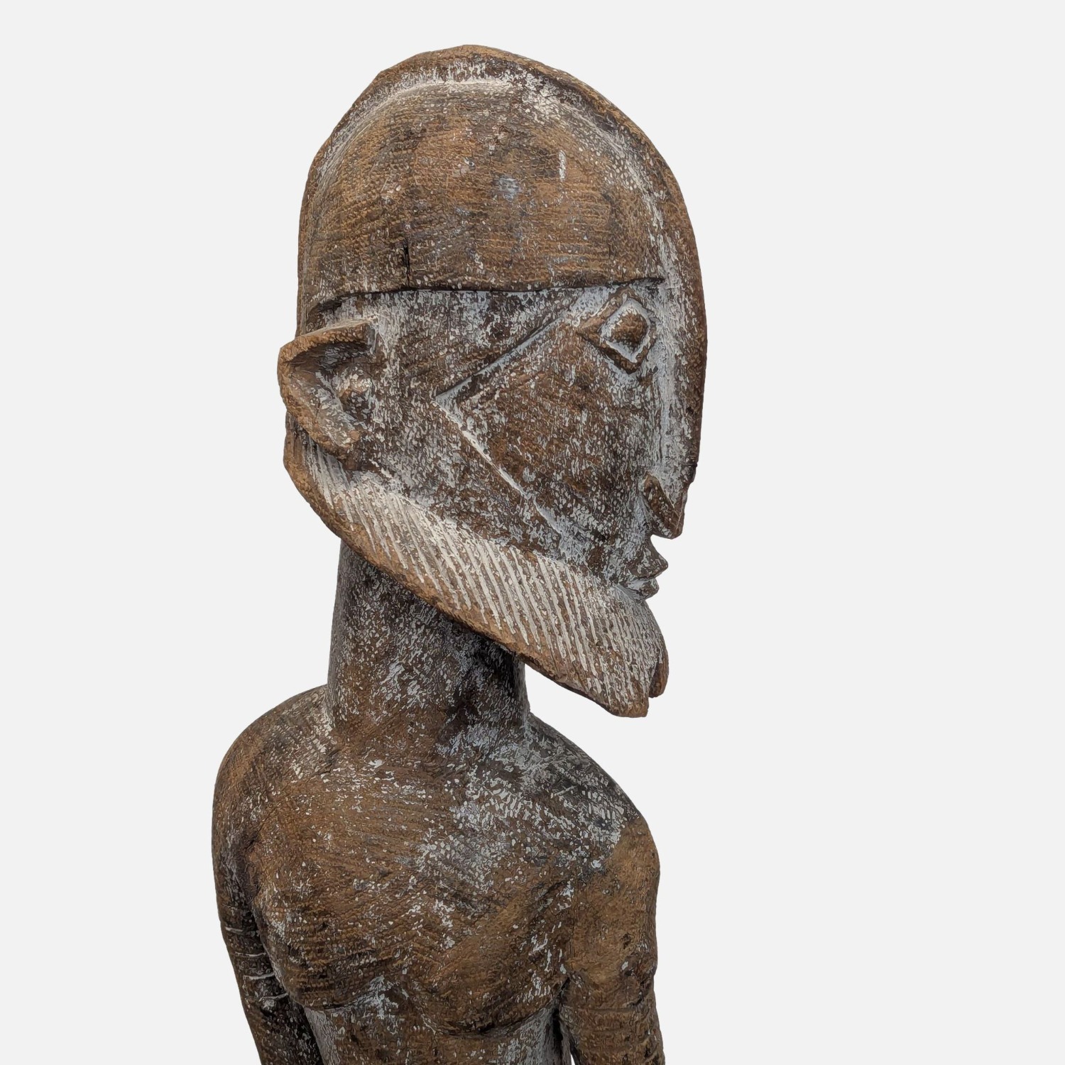 Monumental Hand-Carved African Style Wood Figure  - image-2
