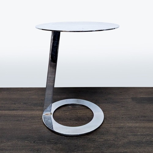 Used Metal Circular Accent Table for sale on AptDeco