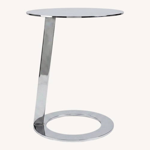 Used Metal Circular Accent Table for sale on AptDeco