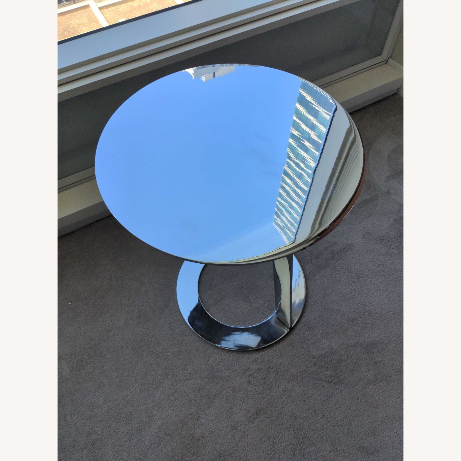 Metal Circular Accent Table - image-4