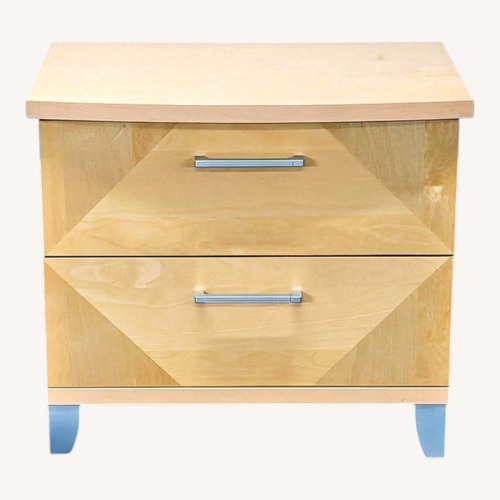 Used Alf Italia Two Tone Two Drawer Nightstand for sale on AptDeco