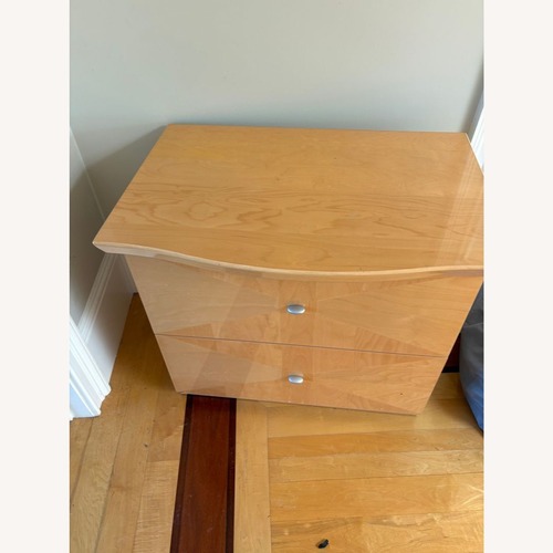 Used Alf Italia Two Drawer Two Tone Nightstand for sale on AptDeco