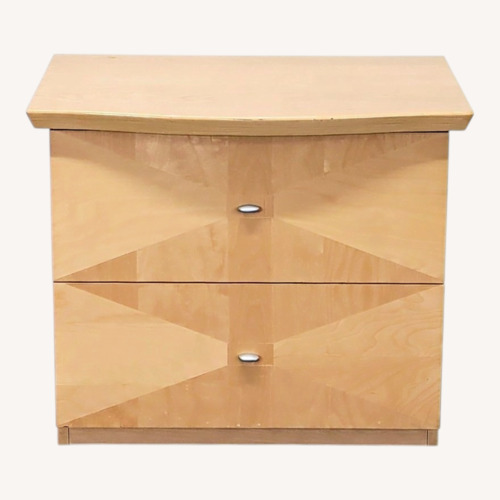 Used Alf Italia Two Drawer Two Tone Nightstand for sale on AptDeco
