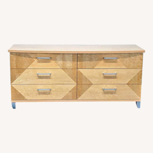 Used Alf Italia Contemporary 6-Drawer Geometric Wood Dresser for sale on AptDeco