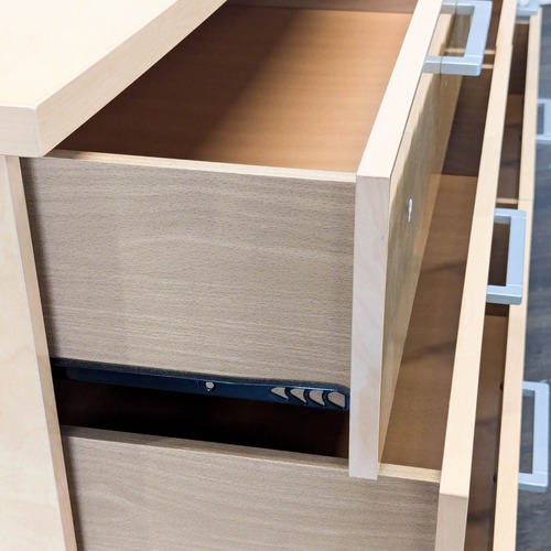 Used Alf Italia Contemporary 6-Drawer Geometric Wood Dresser for sale on AptDeco