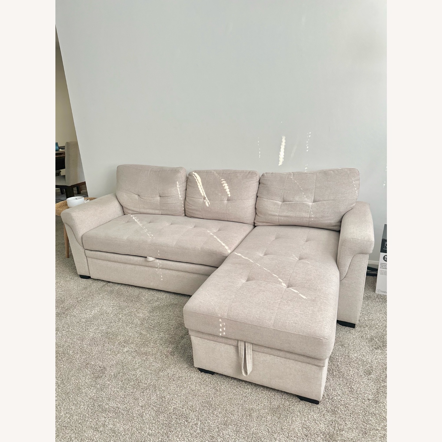 Sectional Sleeper Sofa with Storage Chaise - image-3