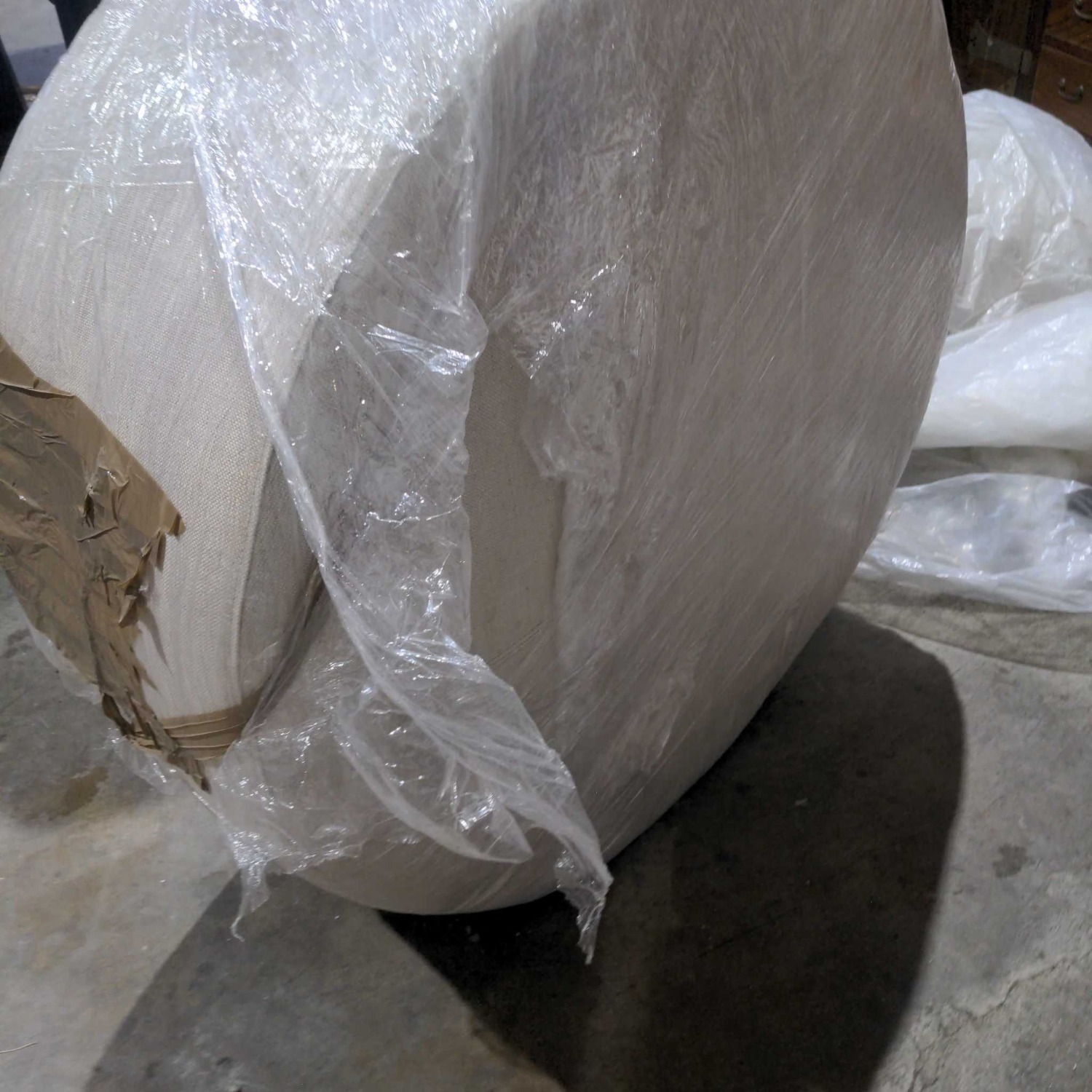 Restoration Hardware Upholstered Ottoman - image-2