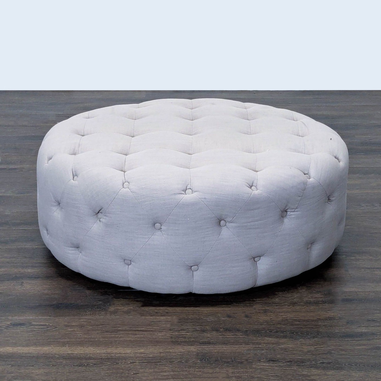 Button Tufted Upholstered Ottoman	 - image-2