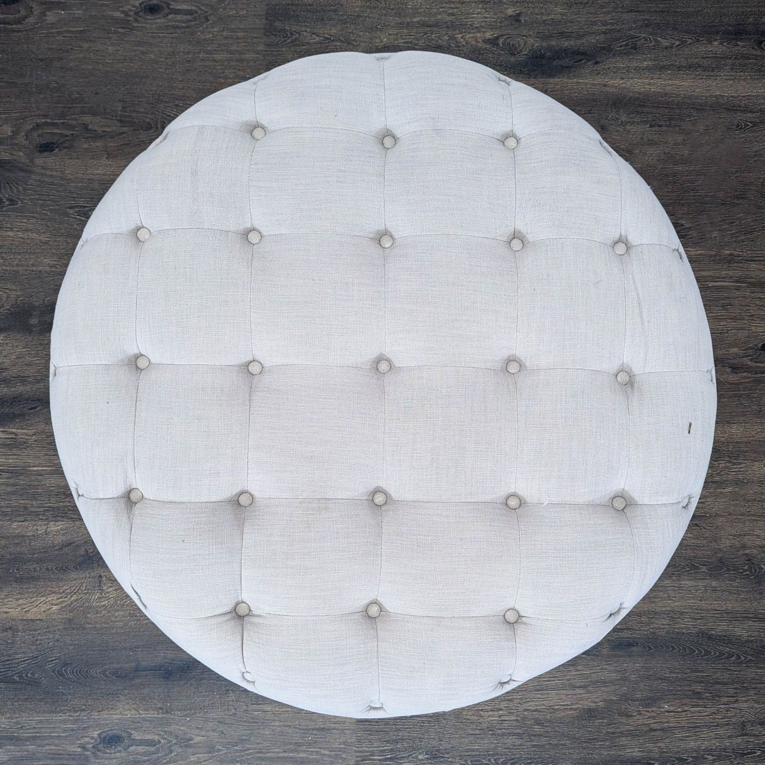 Button Tufted Upholstered Ottoman	 - image-3
