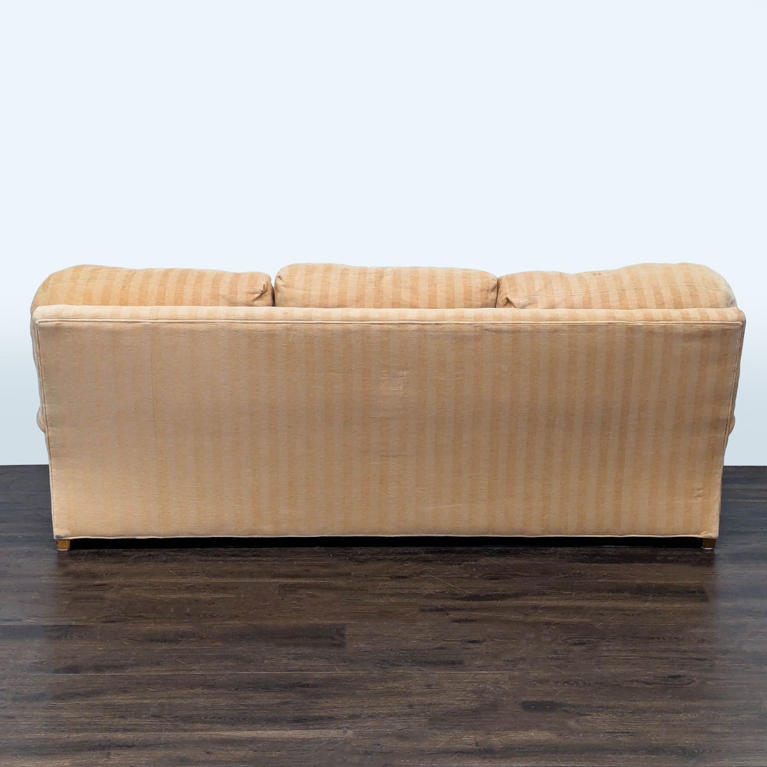 Crate & Barrel Essex 3-Seat Beige Striped Sofa  - image-5