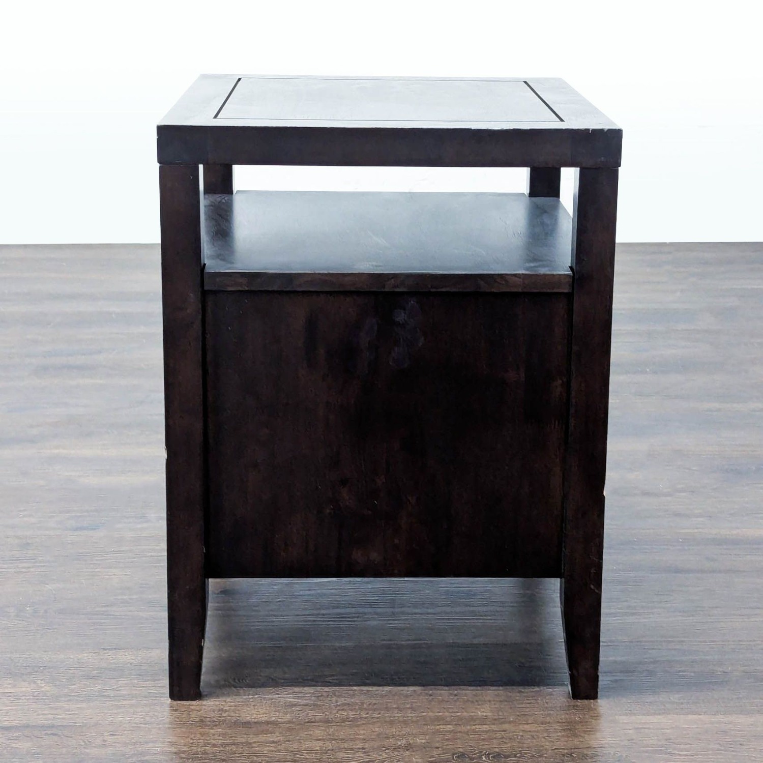 Two Drawer Nightstand with Open Shelf	 - image-4