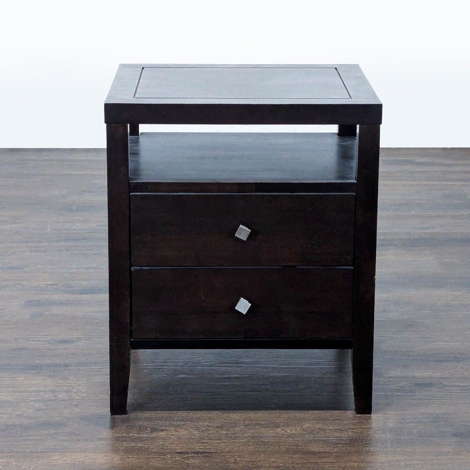 Two Drawer Nightstand with Open Shelf	 - image-9