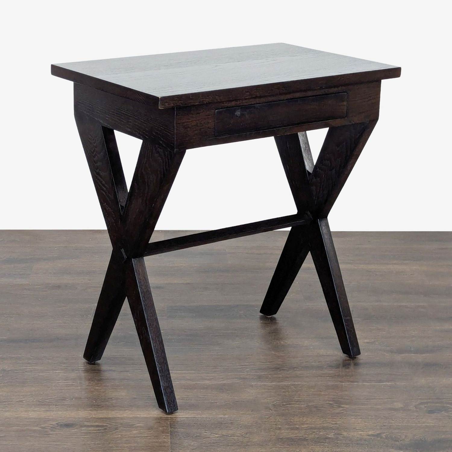 One Drawer Wood End Table - image-7