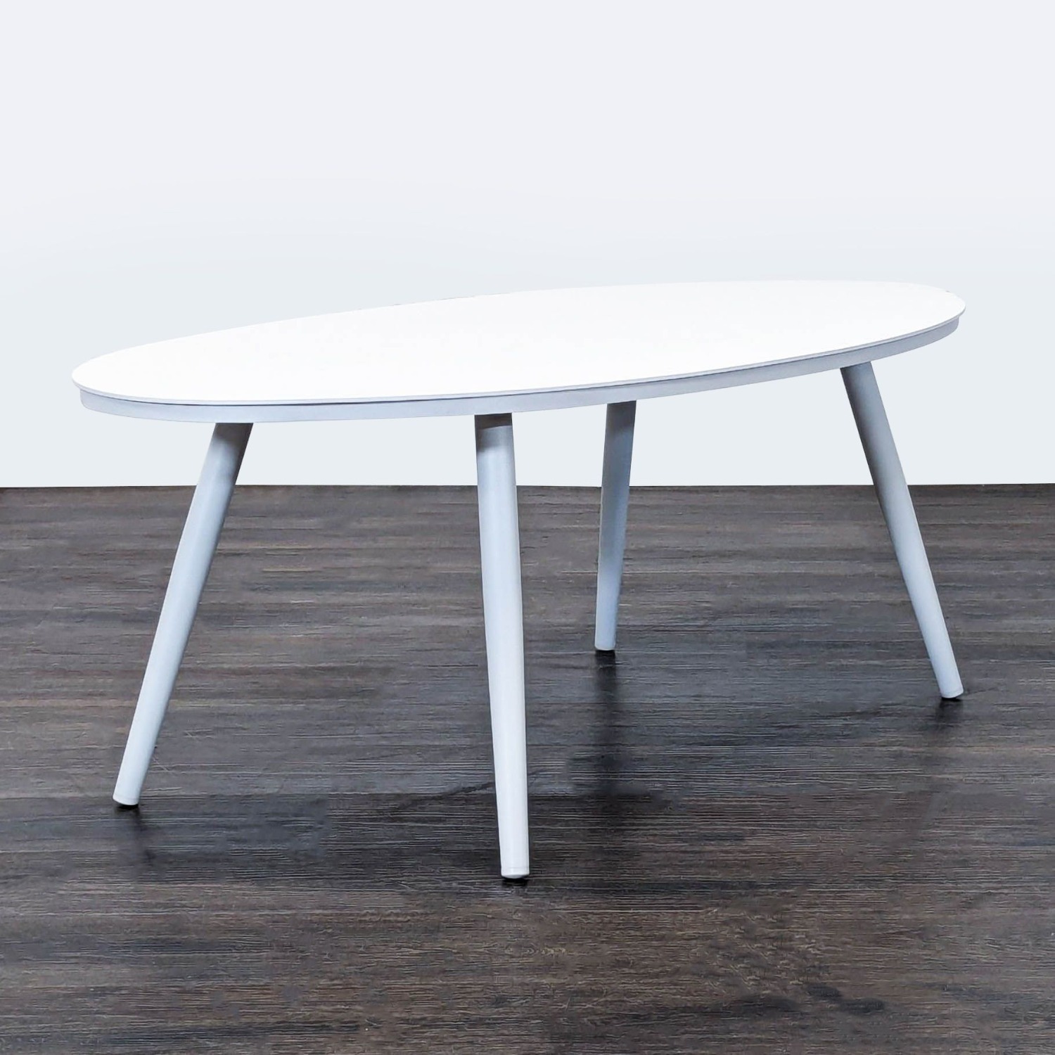 Article Modern White Oval Coffee Table - image-6