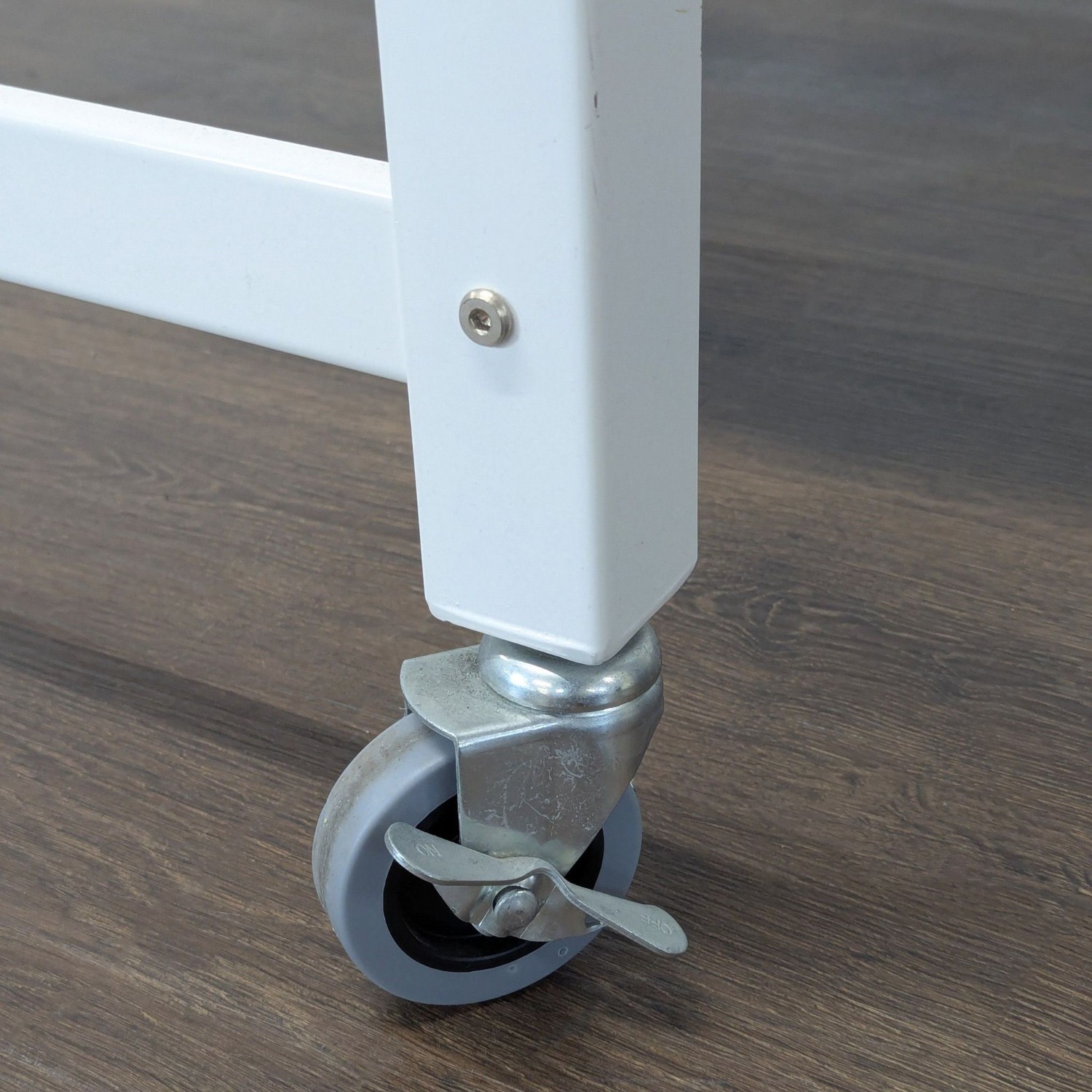 CB2 Go Kart White Modern Rolling Desk  - image-4