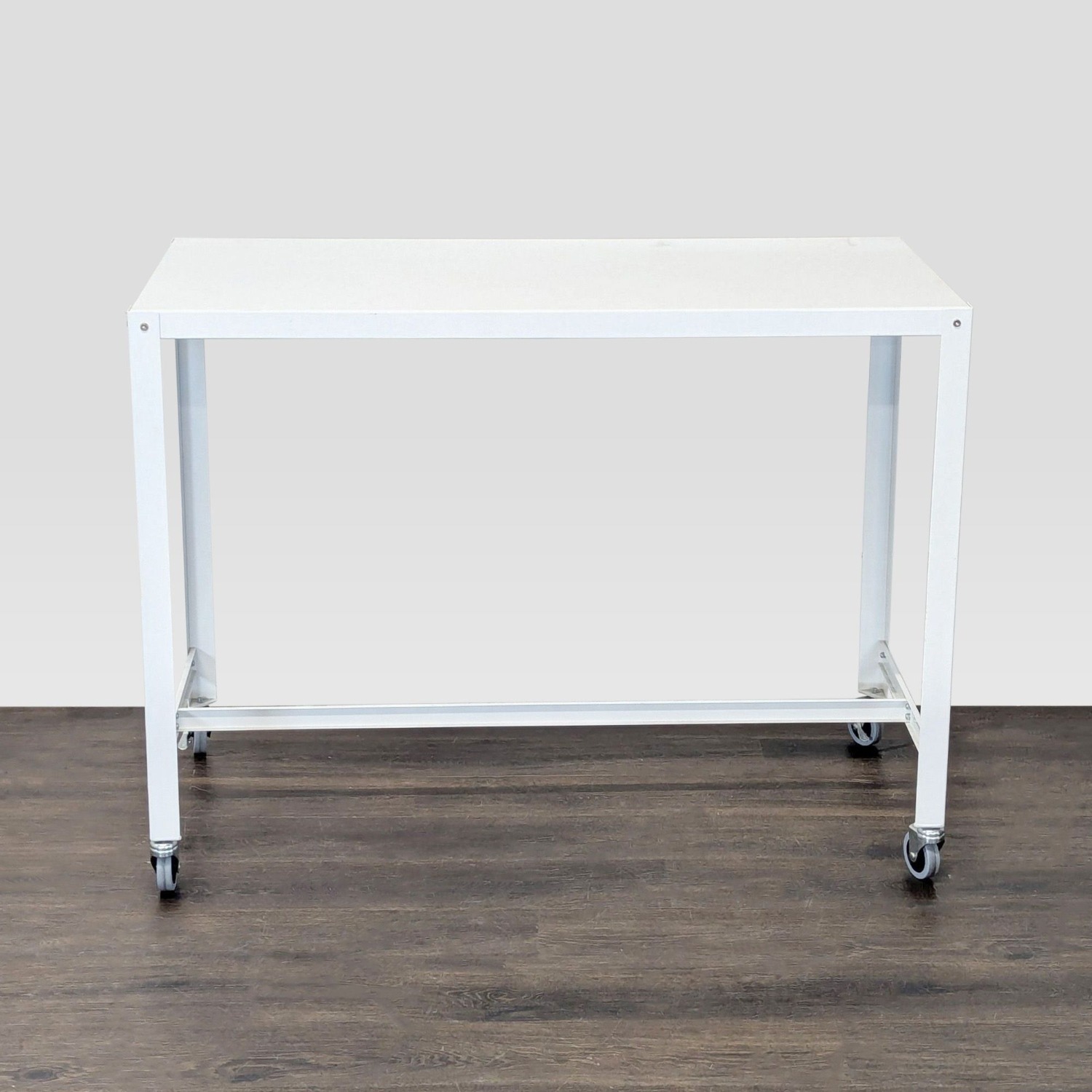 CB2 Go Kart White Modern Rolling Desk  - image-8