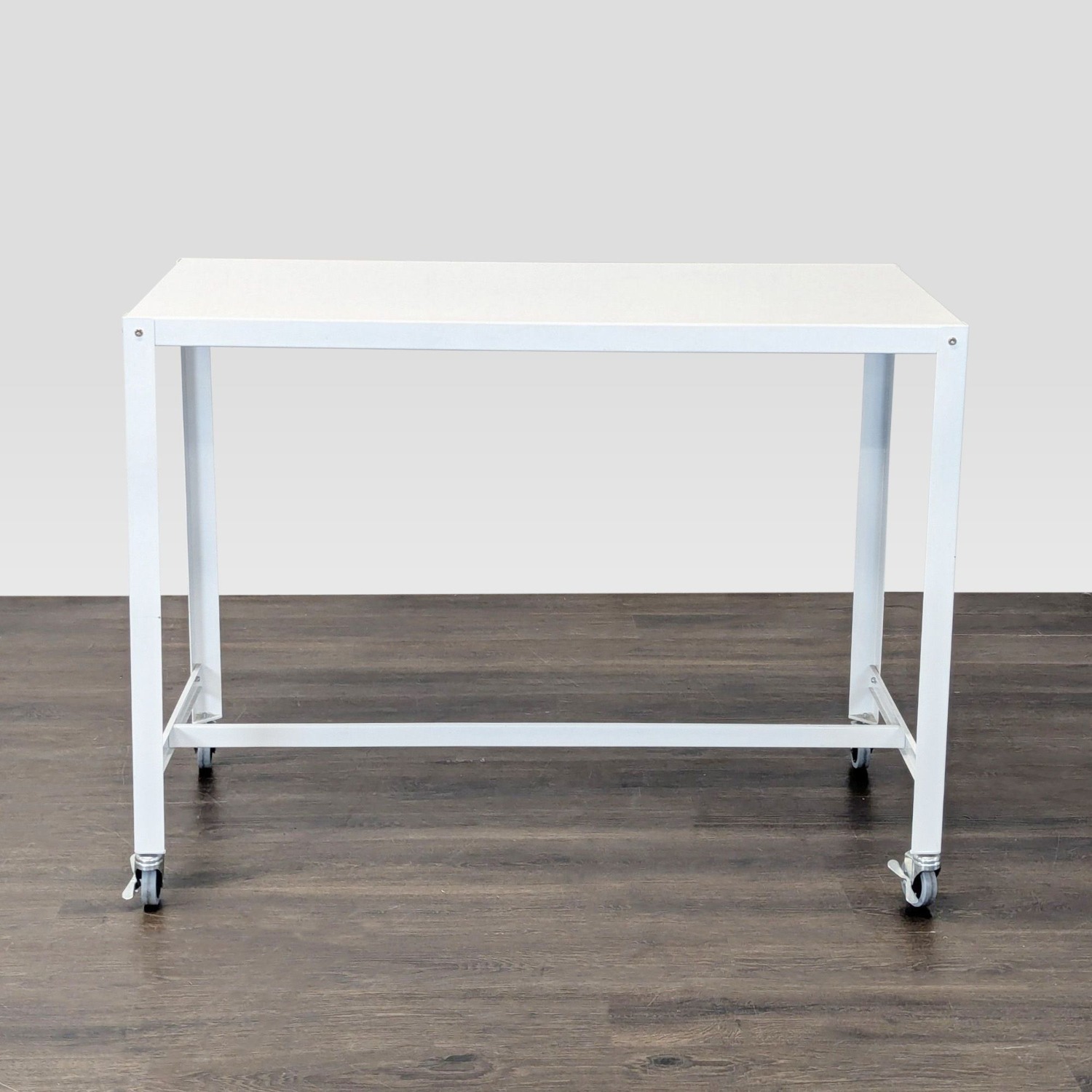 CB2 Go Kart White Modern Rolling Desk  - image-6