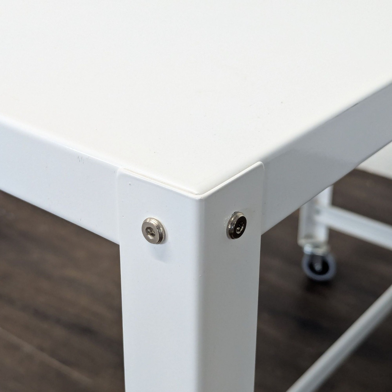 CB2 Go Kart White Modern Rolling Desk  - image-3